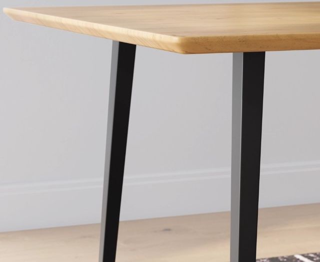 Signature Design by Ashley® Gretlynn Natural Dining Table with Black Base-4