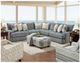 Furniture of America® Eastleigh Blue Sectional-0
