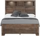 Emerald Home Peyton Brown Full Bookcase Bed-3