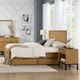 Intercon Newport Natural Oak Queen Panel Storage Bed-1