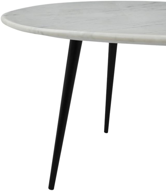 Renwil® Keely White Coffee Table with Matte Black Base-3