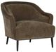 Four Hands Noel Hammered Black/Malmo Olive Accent Chair-0