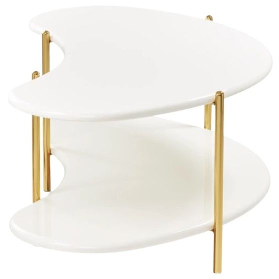 Michael Amini® Sassani Gold/Pearl White Cocktail Table-3