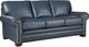 Craftmaster® Customizable CM Leather Pleated Rolled Arm Sofa-0
