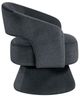 Homelegance® Lavon Dark Gray Swivel Chair-3