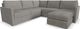 Flex by Flexsteel® 5-Piece Pebble 5-Seat Sectional with Ottoman-2