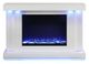 Furniture of America® Dorrit White 55" TV Stand with Electric Fire Place-3