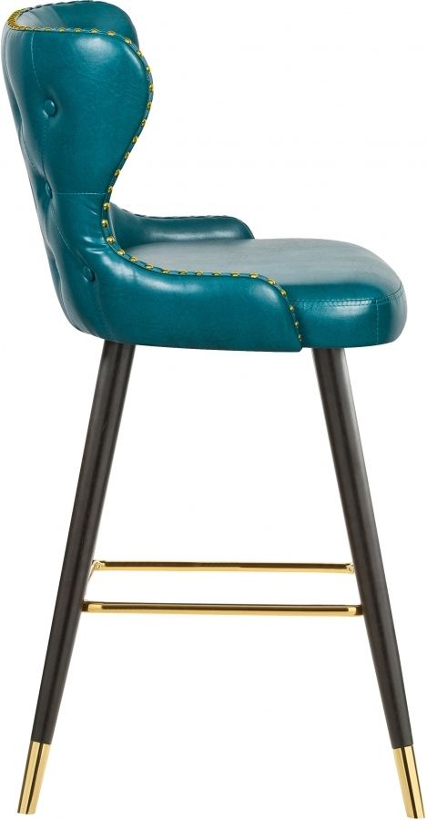 Meridian Furniture Hendrix Blue Faux Leather Counter Stool-2