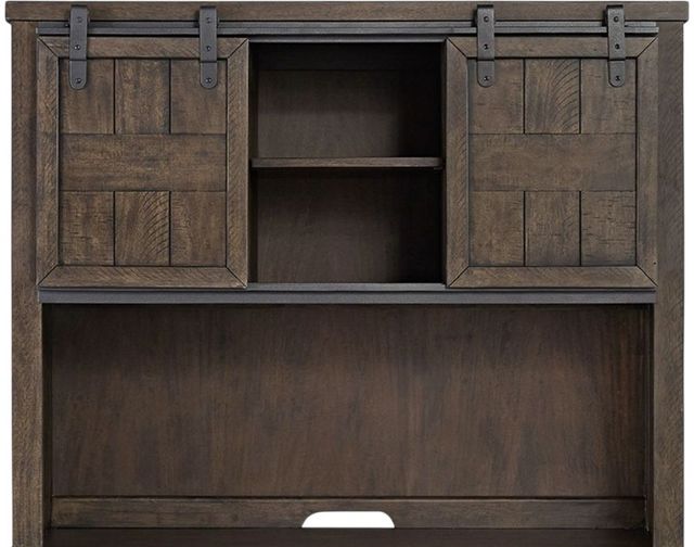 Liberty Furniture Thornwood Hills 2-Piece Rock Beaten Brown Desk Set-1