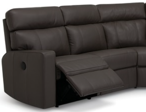 Palliser® Furniture Customizable Oakwood 3-Piece Gray Powered Sectional-1