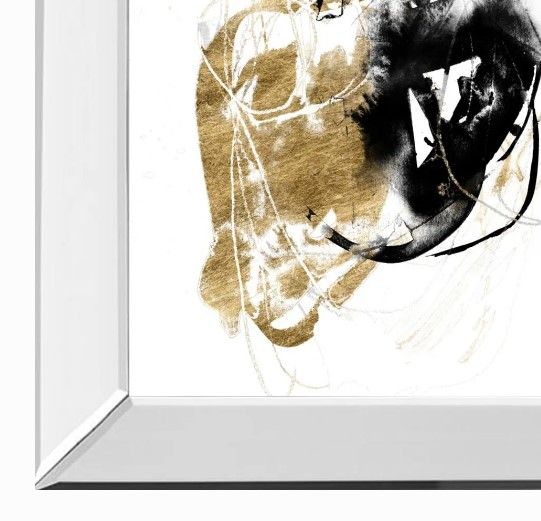 Classy Art Black and Gold Splash III by Jennifer Goldberger Wall Art-1