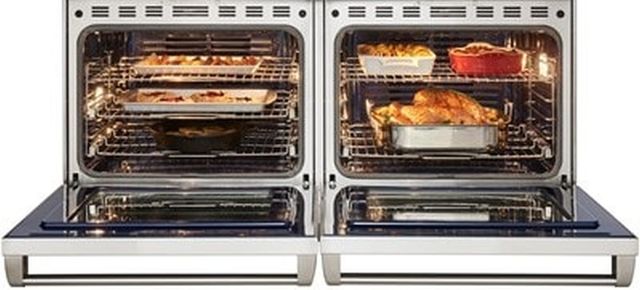 Wolf® 60" Stainless Steel Pro Style Dual Fuel Range and Infrared Charbroiler and Infrared Griddle-3