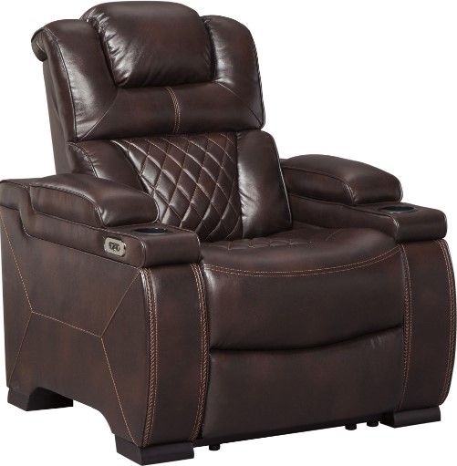 Signature Design by Ashley® Warnerton 2-Piece Chocolate Power Reclining Living Room Set-2