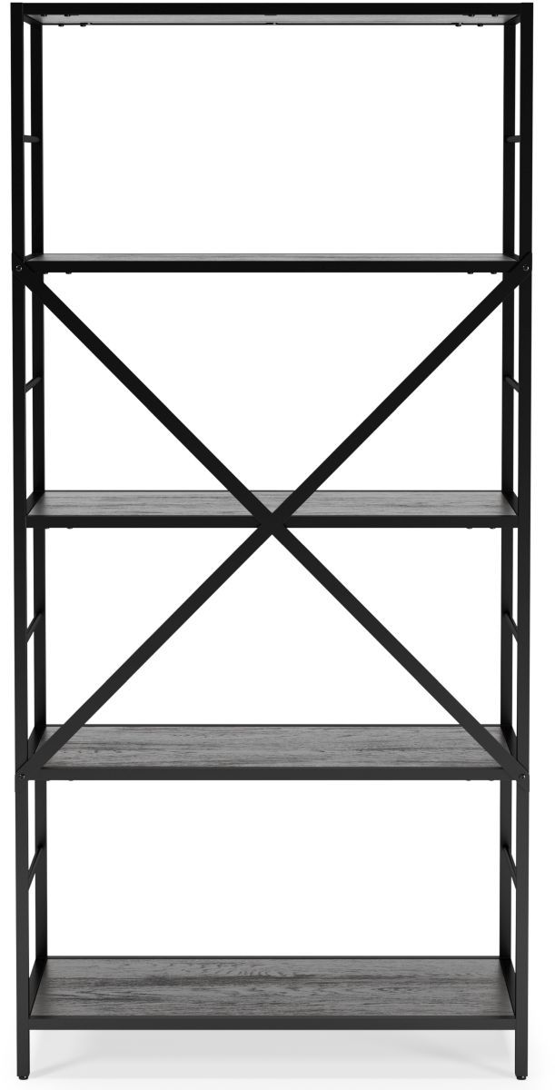 Signature Design by Ashley® Freedan 63" Grayish Brown Bookcase-3