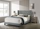 Crown Mark Makayla Gray Upholstered Full Panel Bed-4