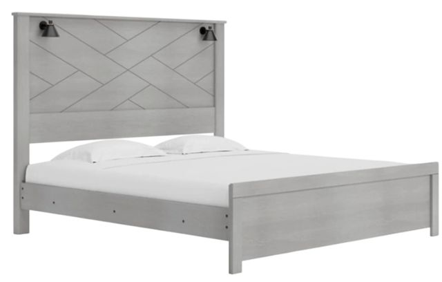 Signature Design by Ashley® Cottonburg Light Gray King Panel Bed-0