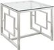 Coaster® Merced 2-Piece Tempered Glass Top Occasional Table with Nickel Base Set-1