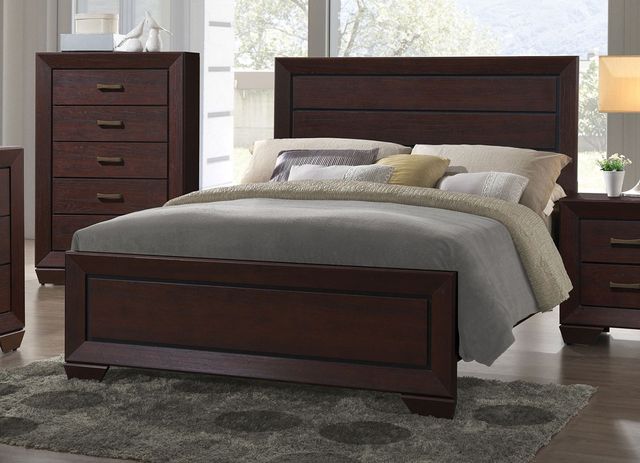Coaster® Kauffman 4-Piece Dark Cocoa Queen Bedroom Set-1
