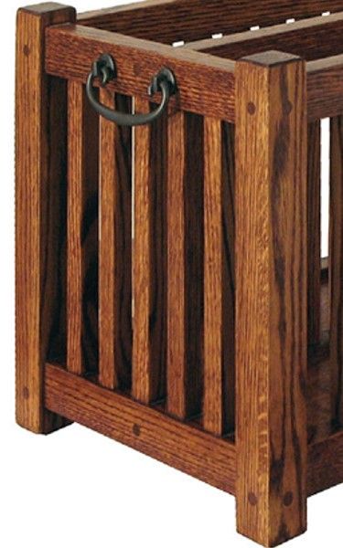 Fusion Designs Customizable Bungalow Mission Magazine Rack-1