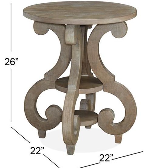 Magnussen Home® Tinley Park Dovetail Gray Accent End Table-2