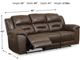 Signature Design by Ashley® Stoneland Chocolate Manual Reclining Sofa-2