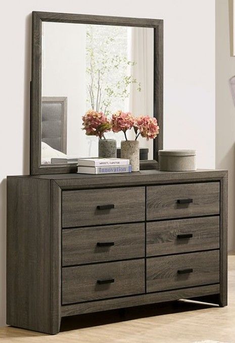 Furniture of America® Roanne 4-Piece Gray/Charcoal Twin Bedroom Set-3