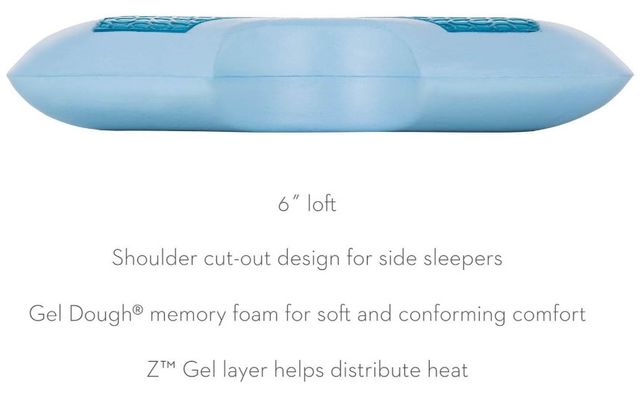 Malouf™ Z® Shoulder Gel Dough® + Z™ Gel Queen Bed Pillow-2
