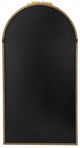A & B Home Etienne Gold Arched Floor Mirror-3