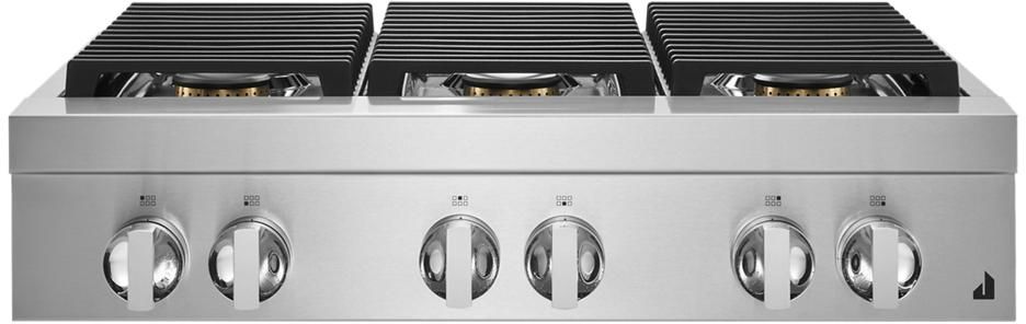 JennAir® NOIR™ 36" Stainless Steel Natural Gas Rangetop