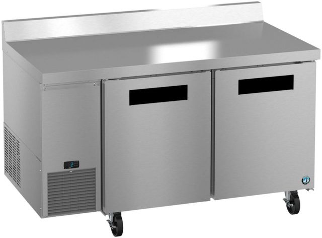 Hoshizaki Steelheart® 60" 17.22 Cu. Ft. Stainless Steel Two Section Side Mount Freezer with Stainless Doors-2