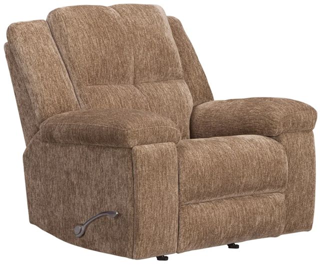 Parker House® Bronco Plush Tobacco Manual Rocker Recliner-0