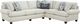 Fusion Furniture Awesome 2-Piece Oatmeal Sectional-0