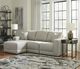 Benchcraft® Next-Gen Gaucho 3-Piece Gray Left-Arm Facing Sectional Sofa and Chaise-2