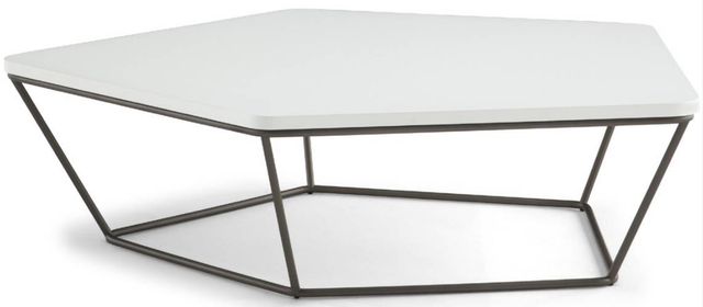 Natuzzi Editions Chocolat Matte Lacquer White Coffee Table-0