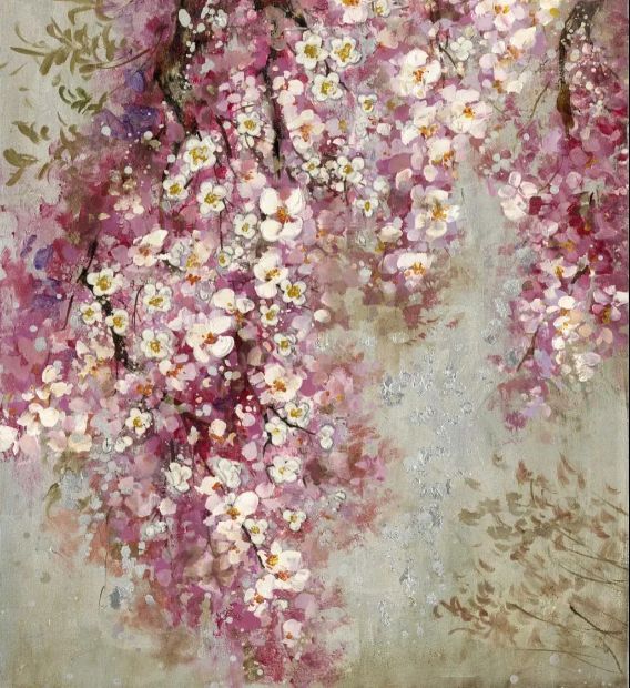 Classy Art Style 8 Hand Painted Textured Canvas Wall Art-1