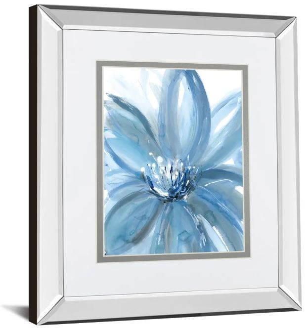 Classy Art Water Petals by Rebecca Meyers Mirror Framed Wall Art-1