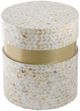 A & B Home Gold/Tan Stool-0