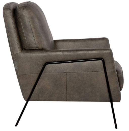 Hooker® Furniture CC Ankur Meteor Leather Amette Club Chair-3