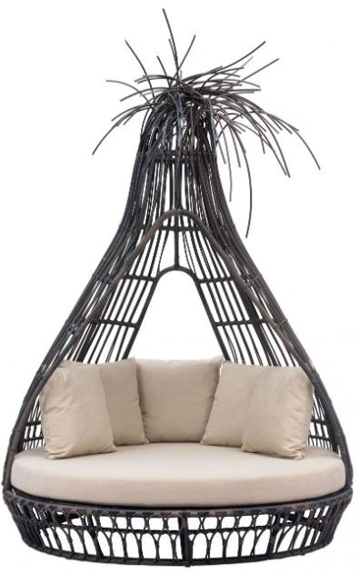 Zuo® Modern Tangalle Beige/Brown Outdoor Daybed-2