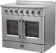 FORNO® Galiano 36" Stainless Steel Pro Style Electric Range-3