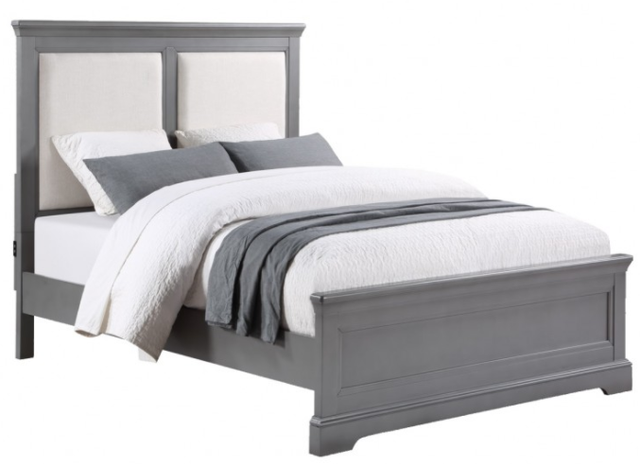 Winners Only® Tamarack Gray King Upholstered Bed-0