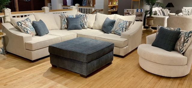Corinthian Furniture Rio Blue Cocktail Ottoman-1