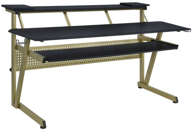 ACME Furniture Saida Black/Carbon Gray Music Desk-0