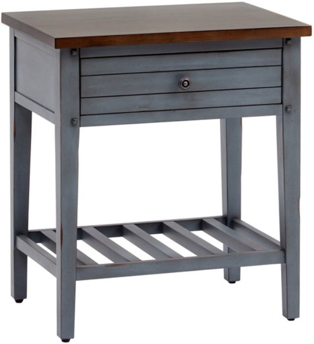 aspenhome® Pinebrook Denim Nightstand-0