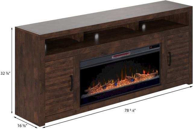 Legends Home Sausalito Whiskey 78" Fireplace Console-2