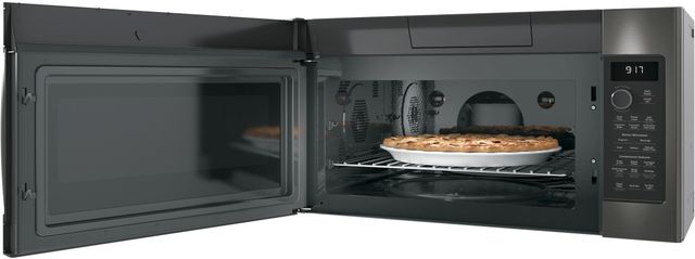 GE Profile™ 1.7 Cu. Ft. Black Stainless Steel Over The Range Microwave-2