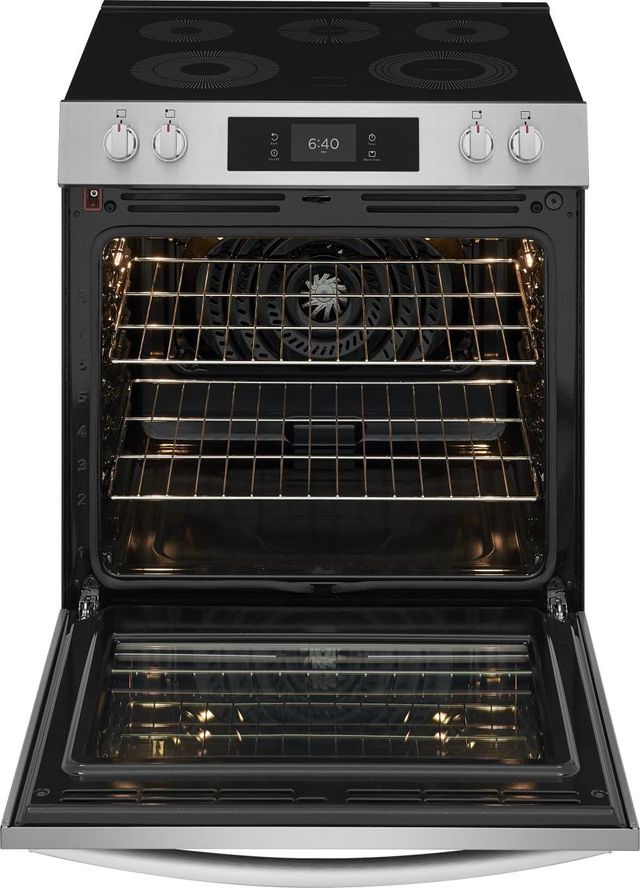 Frigidaire Gallery® 30" Smudge-Proof® Stainless Steel Slide-In Electric Range with Stone Baked Pizza-1