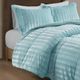 Olliix by Madison Park Duke Aqua King/California King Faux Fur Comforter Mini Set-3