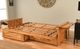 Kodiak Furniture Phoenix Oregon Trail Saddle/Butternut Queen Storage Futon with Mattress-4