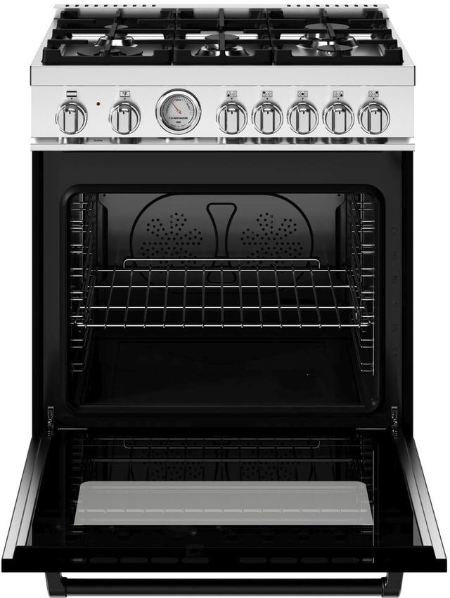 Bertazzoni Master Series 30" Nero Matt Pro Style Dual Fuel Range-1